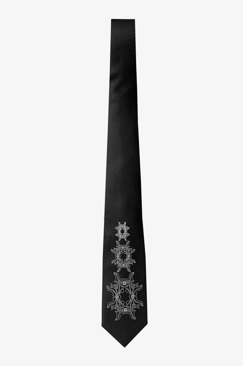 FLORAL COTTON SILK TIE - Youths In Balaclava