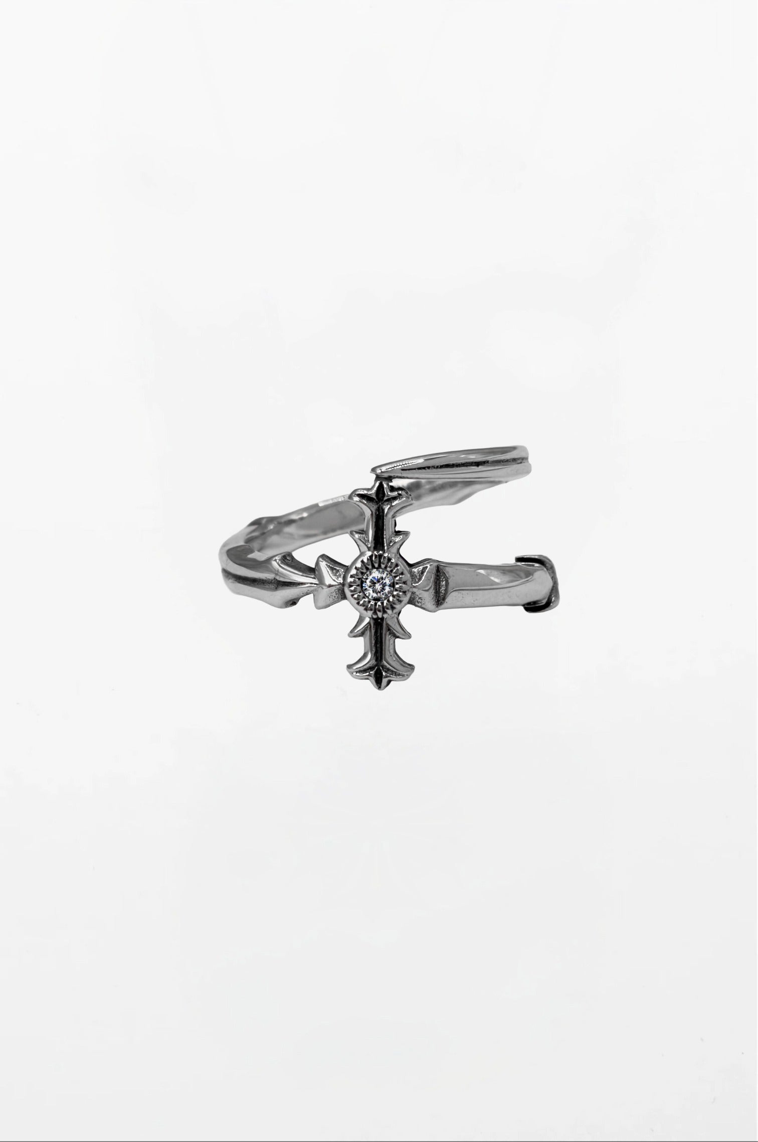 DIVINE SWORD RING IN STERLING SILVER