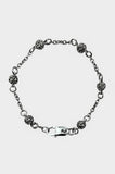 OXALIS OSSUARY-LINK BALL CHAIN BRACELET IN STERLING SILVER