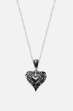 [VALENTINES EXCLUSIVE] 2x2 OXALIS HEART PENDANT NECKLACE IN STERLING SILVER