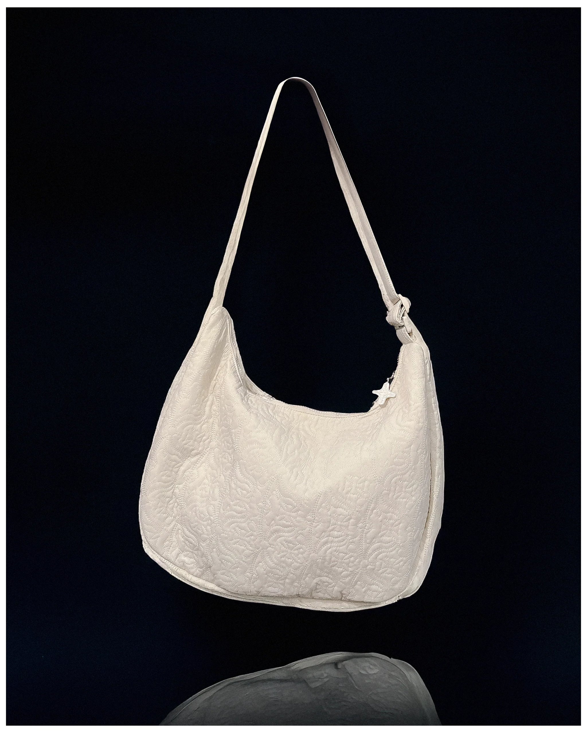 ★EMS★ JERSEY HOBO BAGWHITE Designer fashion, Seoul-fully created | W Concept