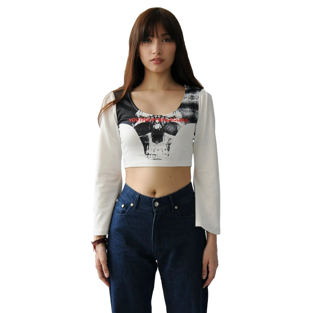 WOMENS LOW CUT L/S TEE - YOUTHS IN BALACLAVA