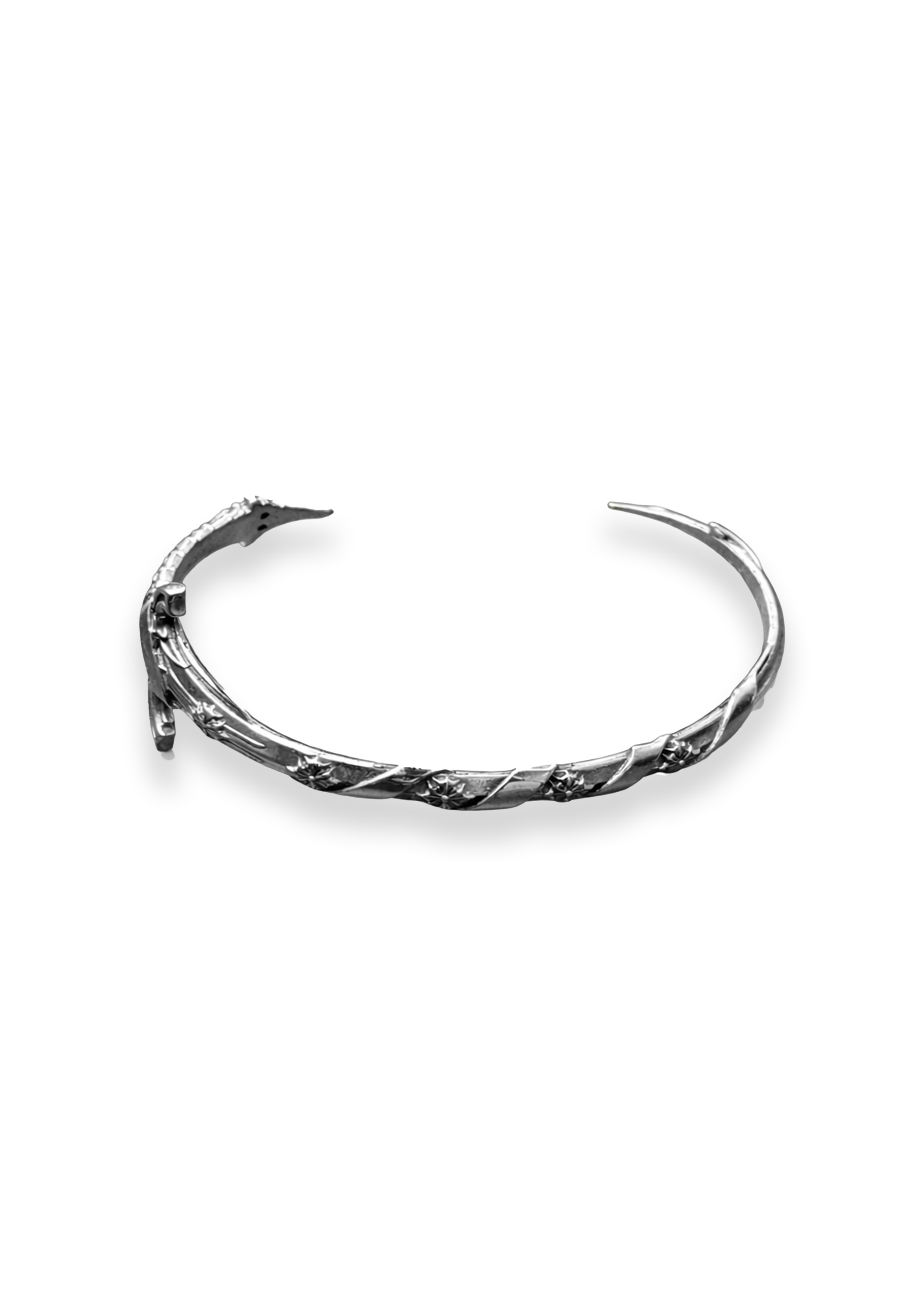 OXALIS ARC SWORD BANGLE IN STERLING SILVER – Youths In Balaclava