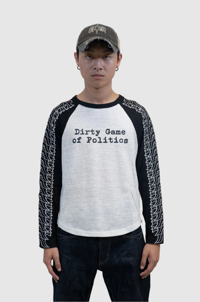 DIRTY GAME RAGLAN L/S TEE - Youths In Balaclava
