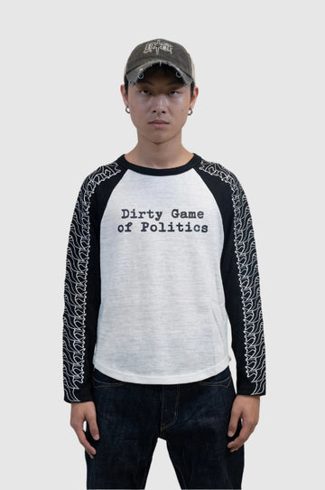 DIRTY GAME RAGLAN L/S TEE - Youths In Balaclava