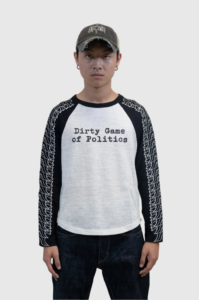 DIRTY GAME RAGLAN L/S TEE - Youths In Balaclava