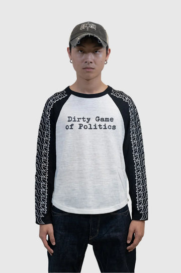 DIRTY GAME RAGLAN L/S TEE - Youths In Balaclava