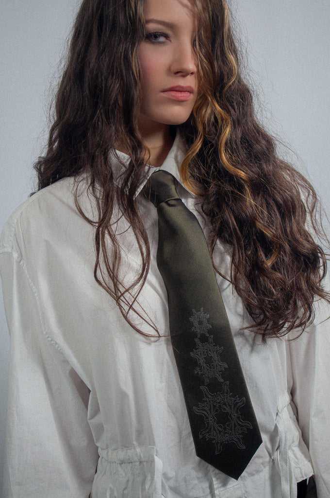 FLORAL COTTON SILK TIE - Youths In Balaclava