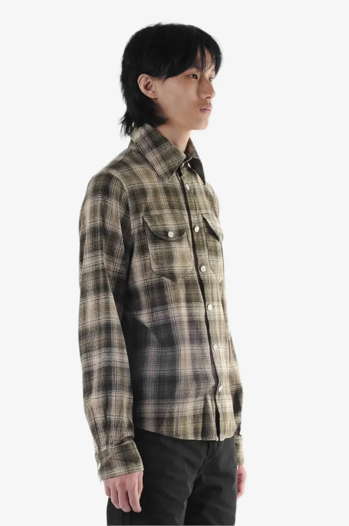 FLORAL FLANNEL L/S SHIRT - Youths In Balaclava