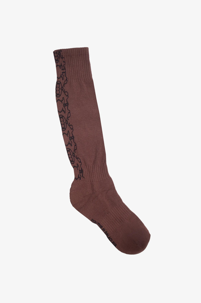 FLORAL KNEE HIGH SOCKS - Youths In Balaclava