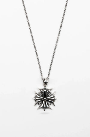 OXALIS SHIELD PENDANT NECKLACE IN STERLING SILVER / 14k GOLD-PLATED - Youths In Balaclava
