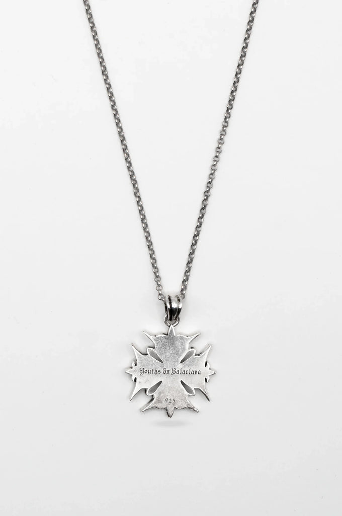 OXALIS SHIELD PENDANT NECKLACE IN STERLING SILVER / 14k GOLD-PLATED - Youths In Balaclava