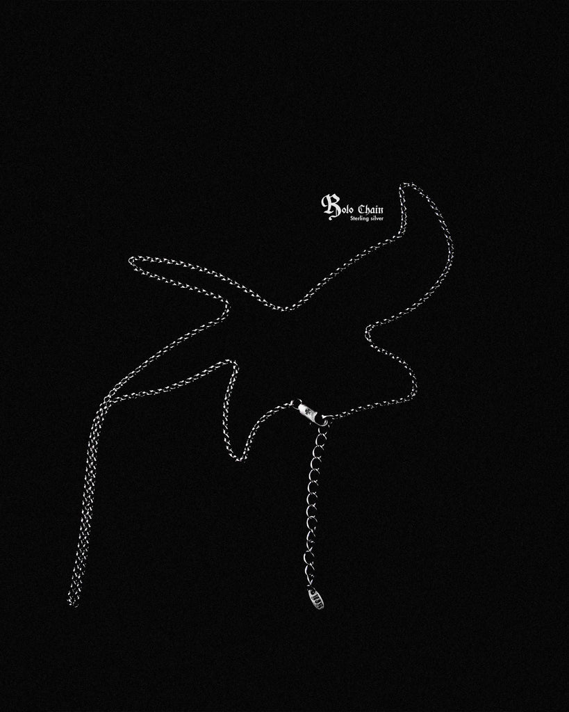 ROLO CHAIN NECKLACE IN STERLING SILVER - Youths In Balaclava