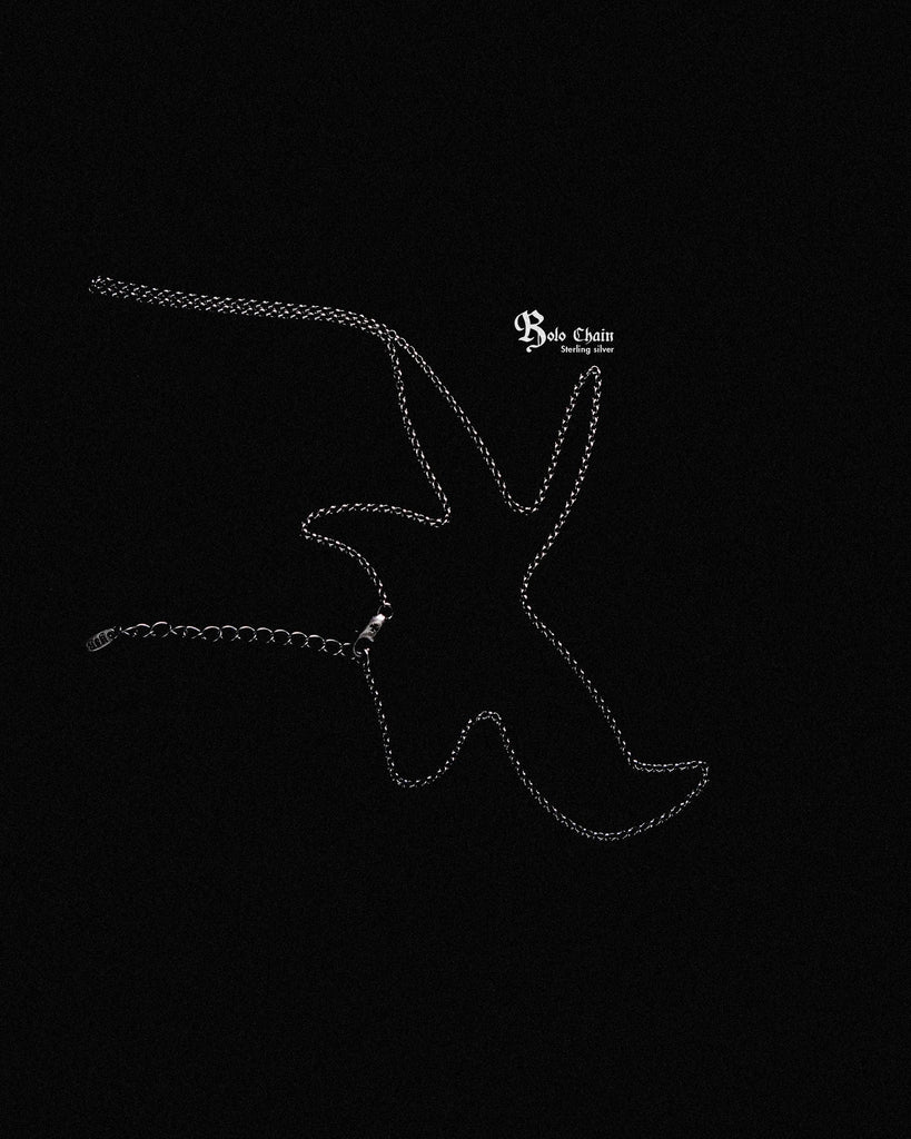 ROLO CHAIN NECKLACE IN STERLING SILVER - Youths In Balaclava