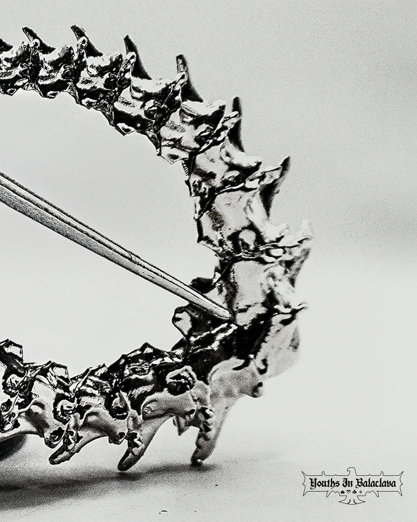 Snake Vertebrae Leather Belt - Youths In Balaclava