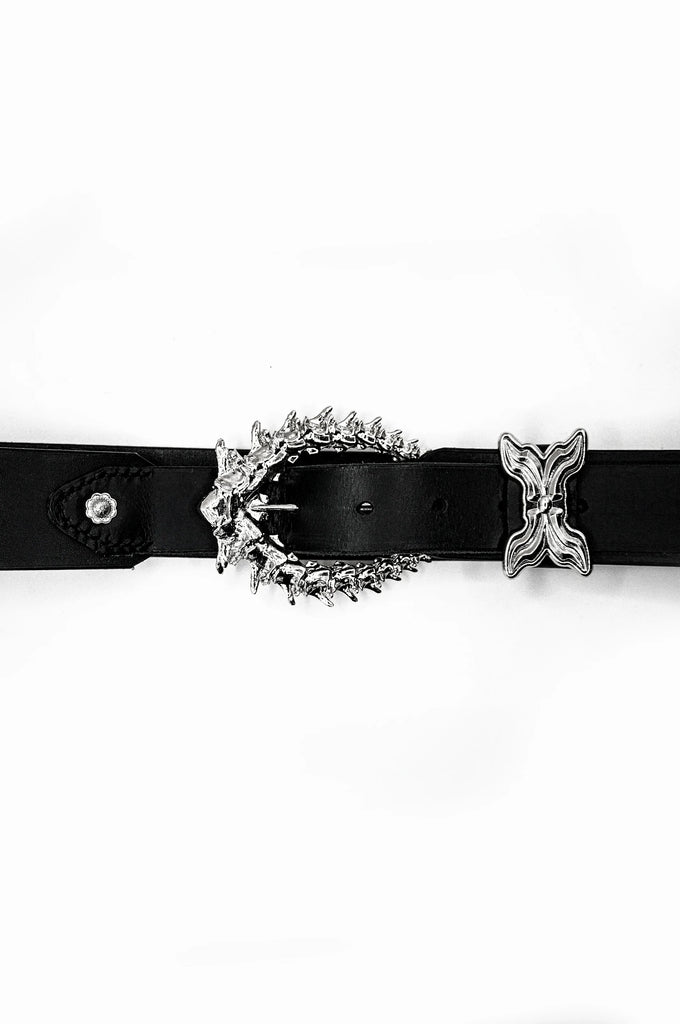 Snake Vertebrae Leather Belt - Youths In Balaclava